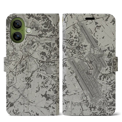 【成田空港（千葉県）】地図柄iPhoneケース（手帳タイプ）