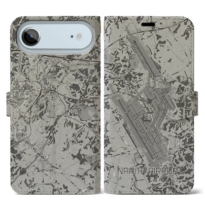 【成田空港（千葉県）】地図柄iPhoneケース（手帳タイプ）