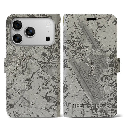 【成田空港（千葉県）】地図柄iPhoneケース（手帳タイプ）