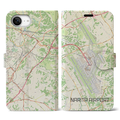 【成田空港（千葉県）】地図柄iPhoneケース（手帳タイプ）