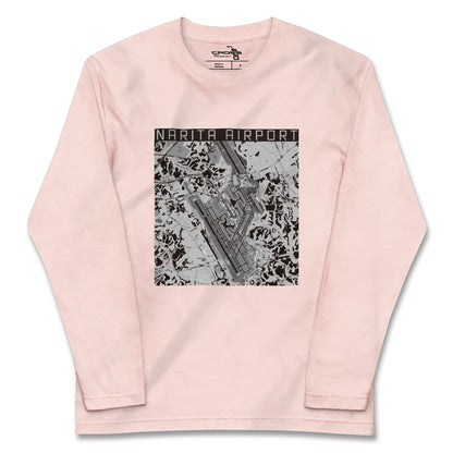 【成田空港（千葉県）】地図柄ロングスリーブTシャツ