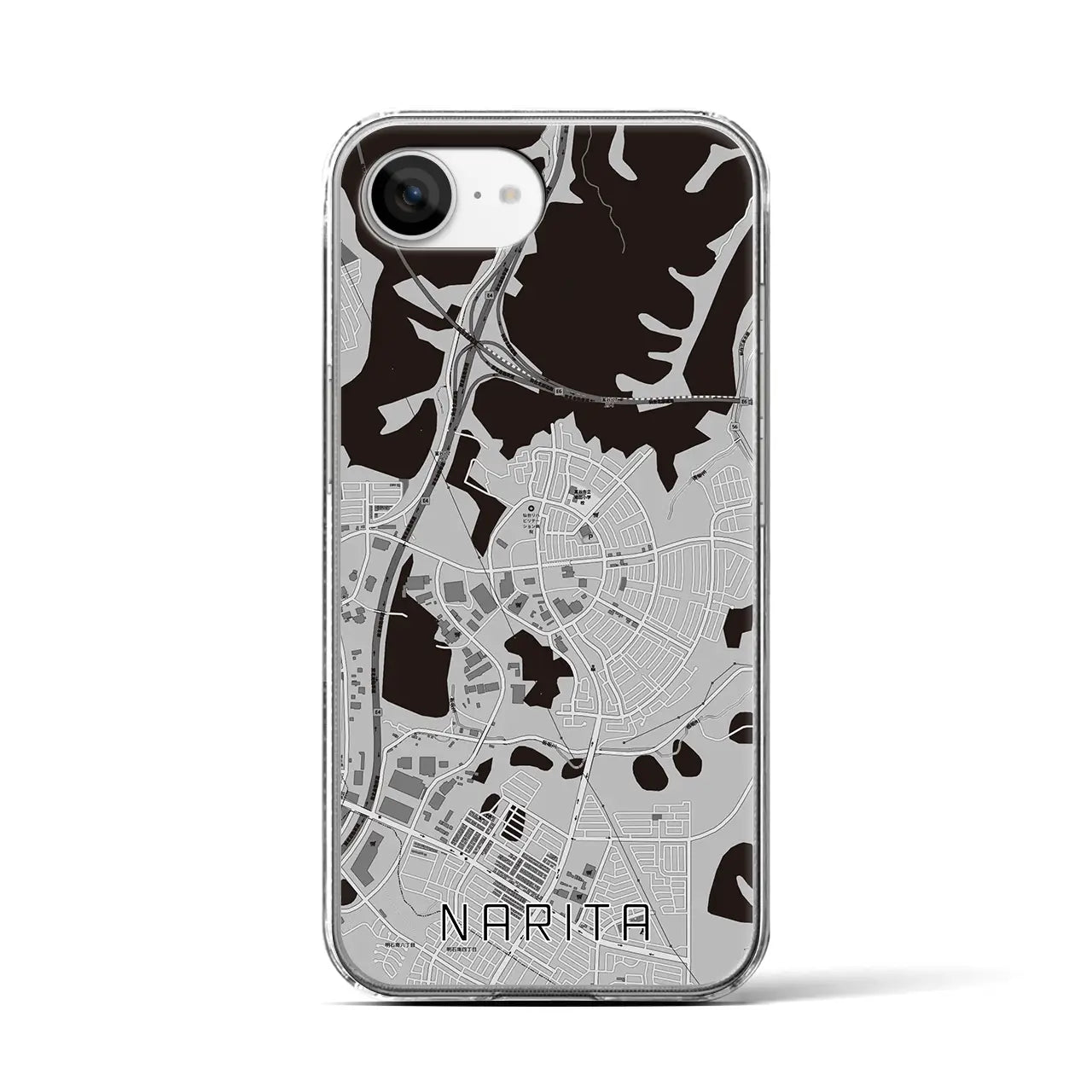 【成田（宮城県）】地図柄iPhoneケース（クリアタイプ）