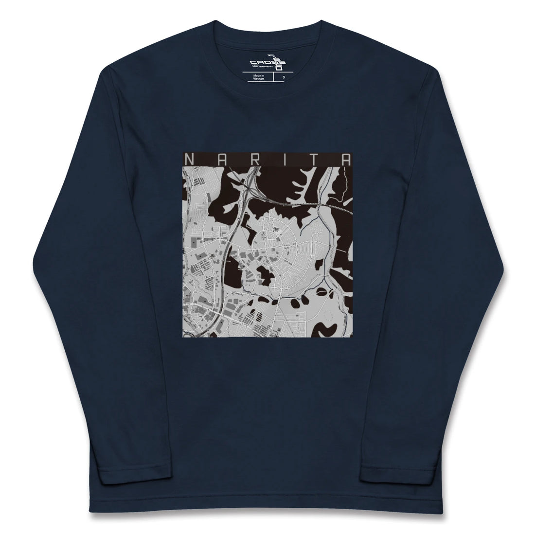【成田（宮城県）（宮城県）】地図柄ロングスリーブTシャツ