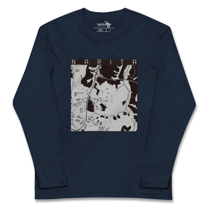 【成田（宮城県）（宮城県）】地図柄ロングスリーブTシャツ
