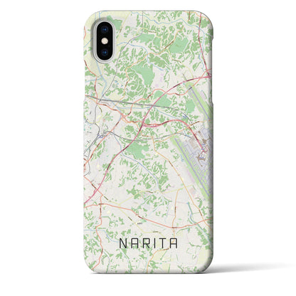 【成田（千葉県）】地図柄iPhoneケース（バックカバータイプ）