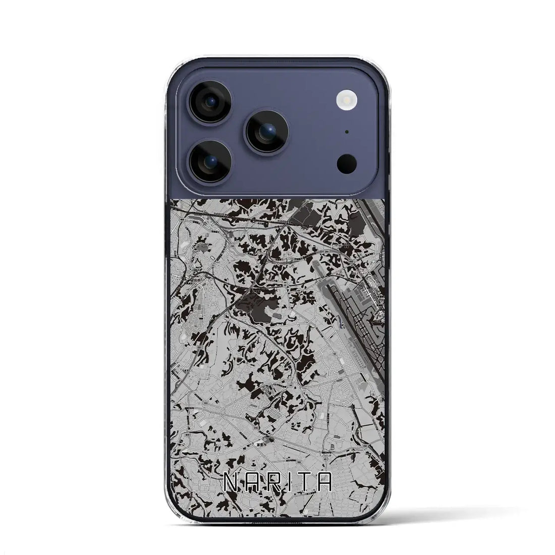 【成田（千葉県）】地図柄iPhoneケース（クリアタイプ）