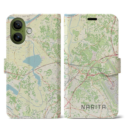 【成田（千葉県）】地図柄iPhoneケース（手帳タイプ）