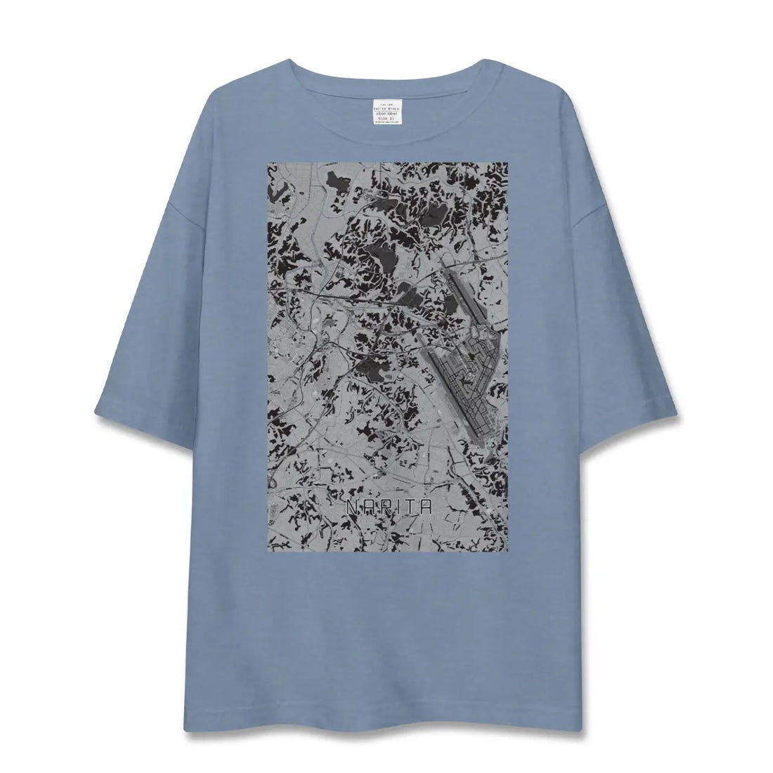 【成田(千葉県)】地図柄ビッグシルエットTシャツ