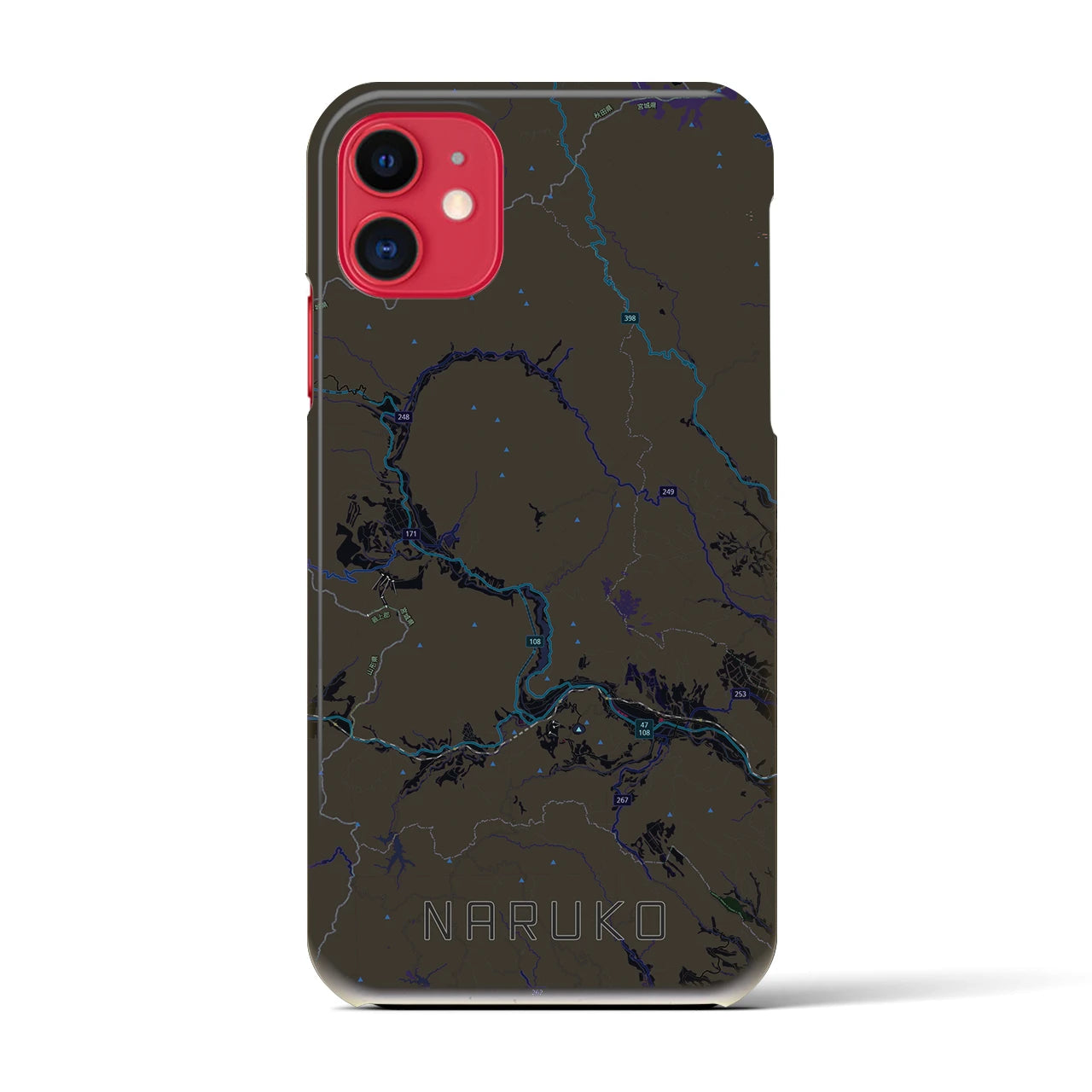 【鳴子（宮城県）】地図柄iPhoneケース（バックカバータイプ）