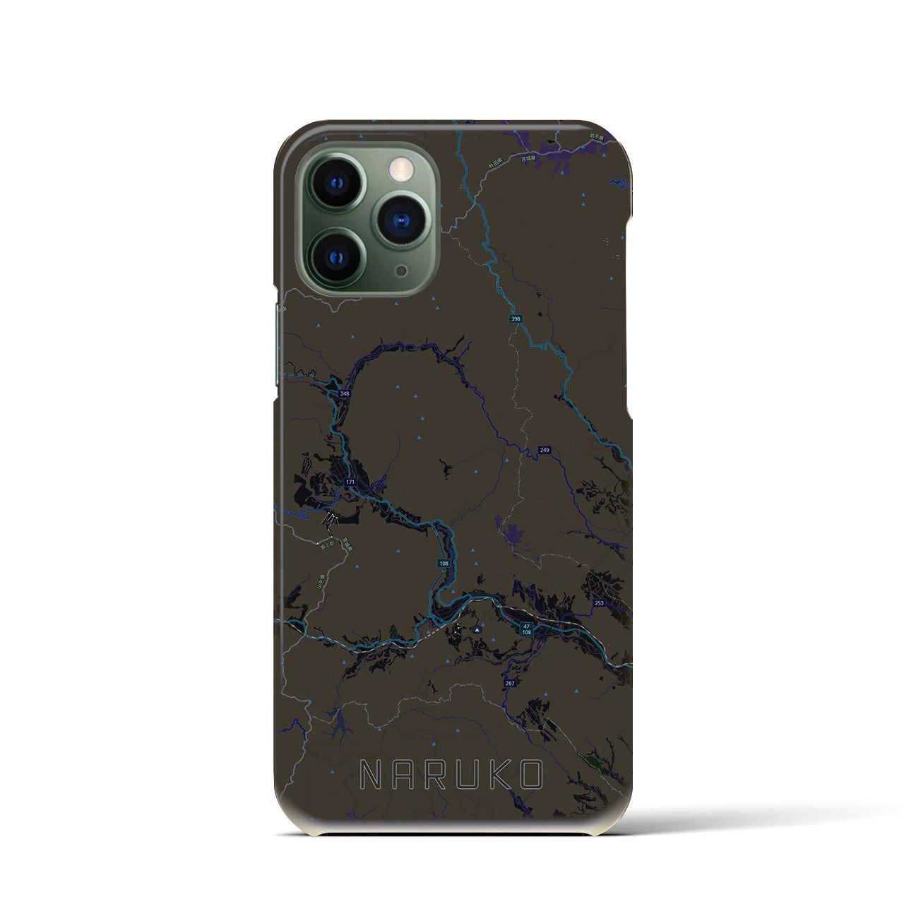 【鳴子（宮城県）】地図柄iPhoneケース（バックカバータイプ）