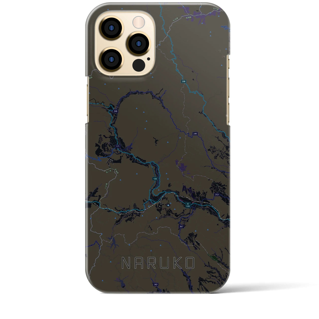 【鳴子（宮城県）】地図柄iPhoneケース（バックカバータイプ）