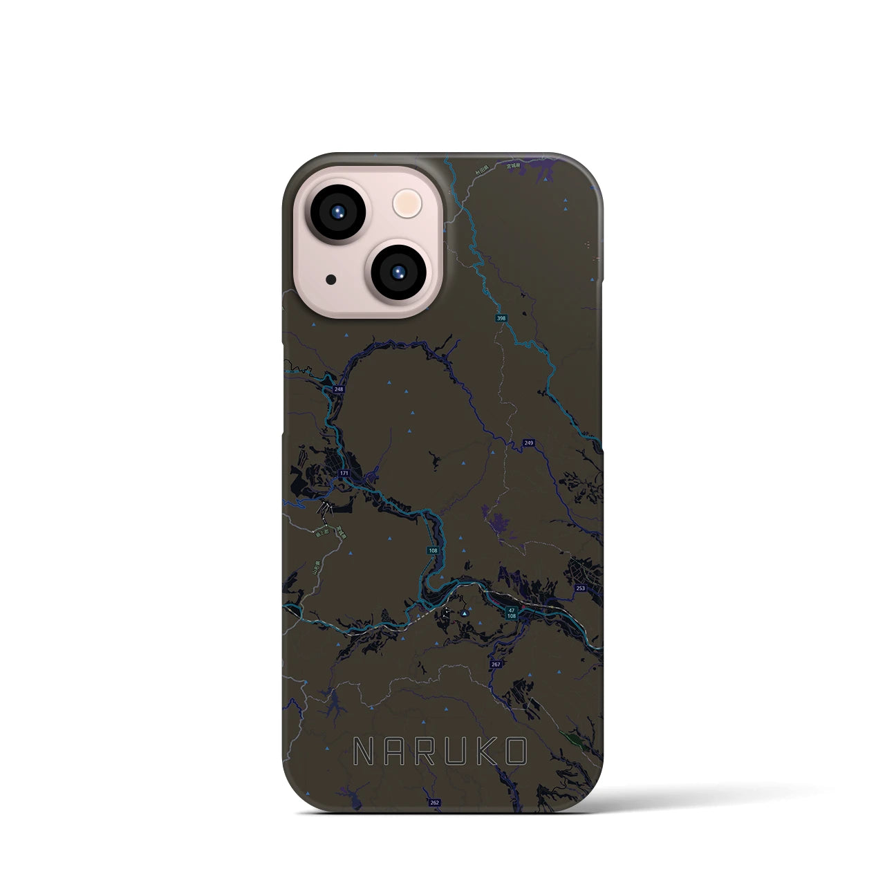 【鳴子（宮城県）】地図柄iPhoneケース（バックカバータイプ）