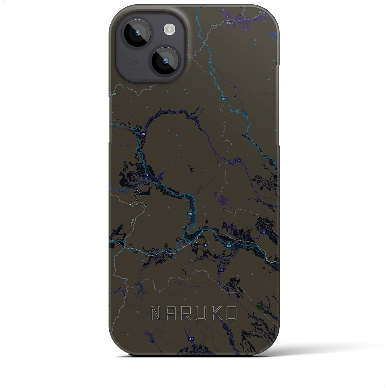 【鳴子（宮城県）】地図柄iPhoneケース（バックカバータイプ）