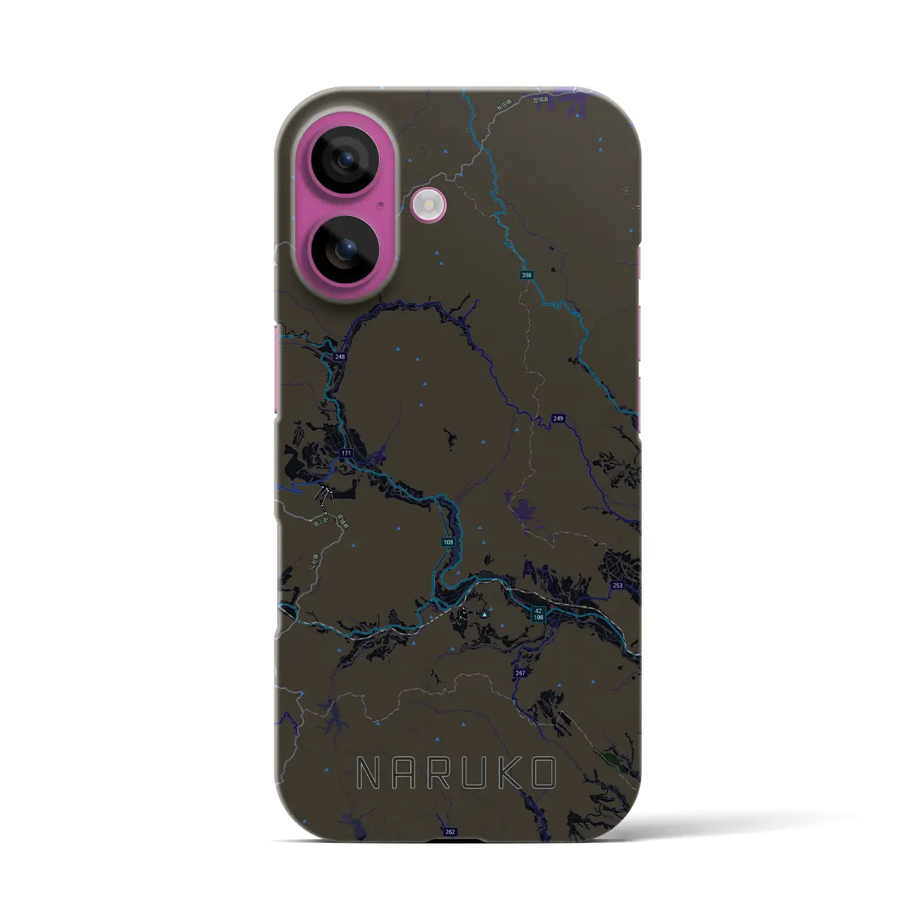 【鳴子（宮城県）】地図柄iPhoneケース（バックカバータイプ）