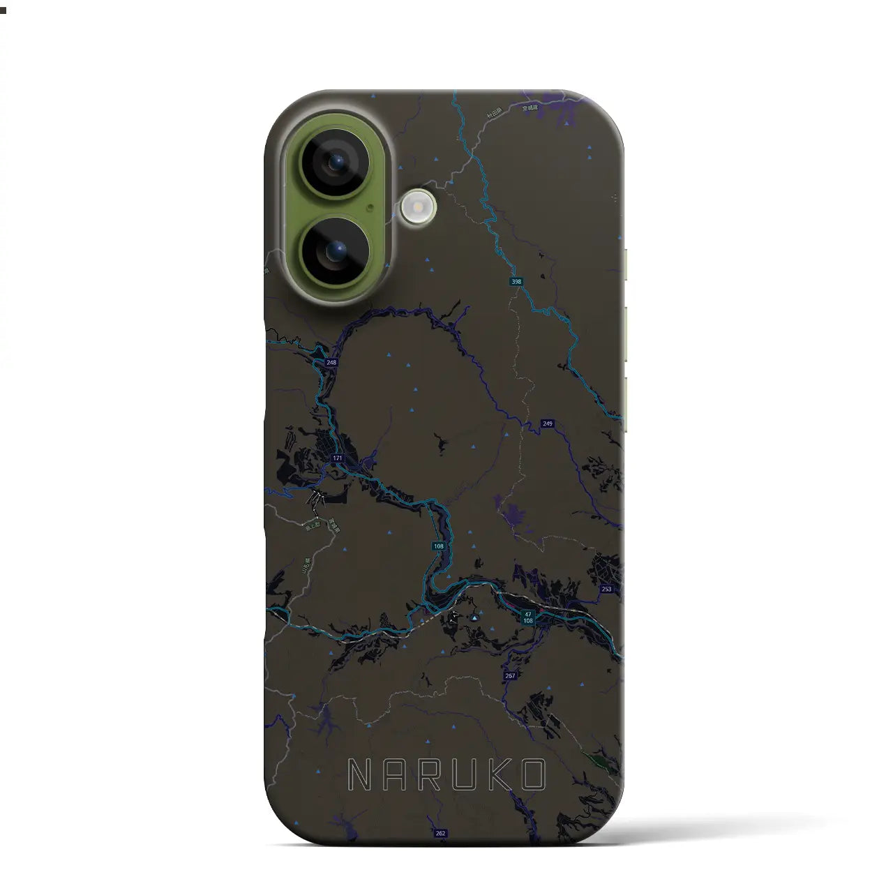 【鳴子（宮城県）】地図柄iPhoneケース（バックカバータイプ）