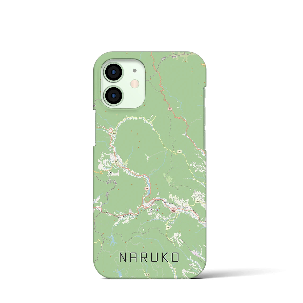 【鳴子（宮城県）】地図柄iPhoneケース（バックカバータイプ）