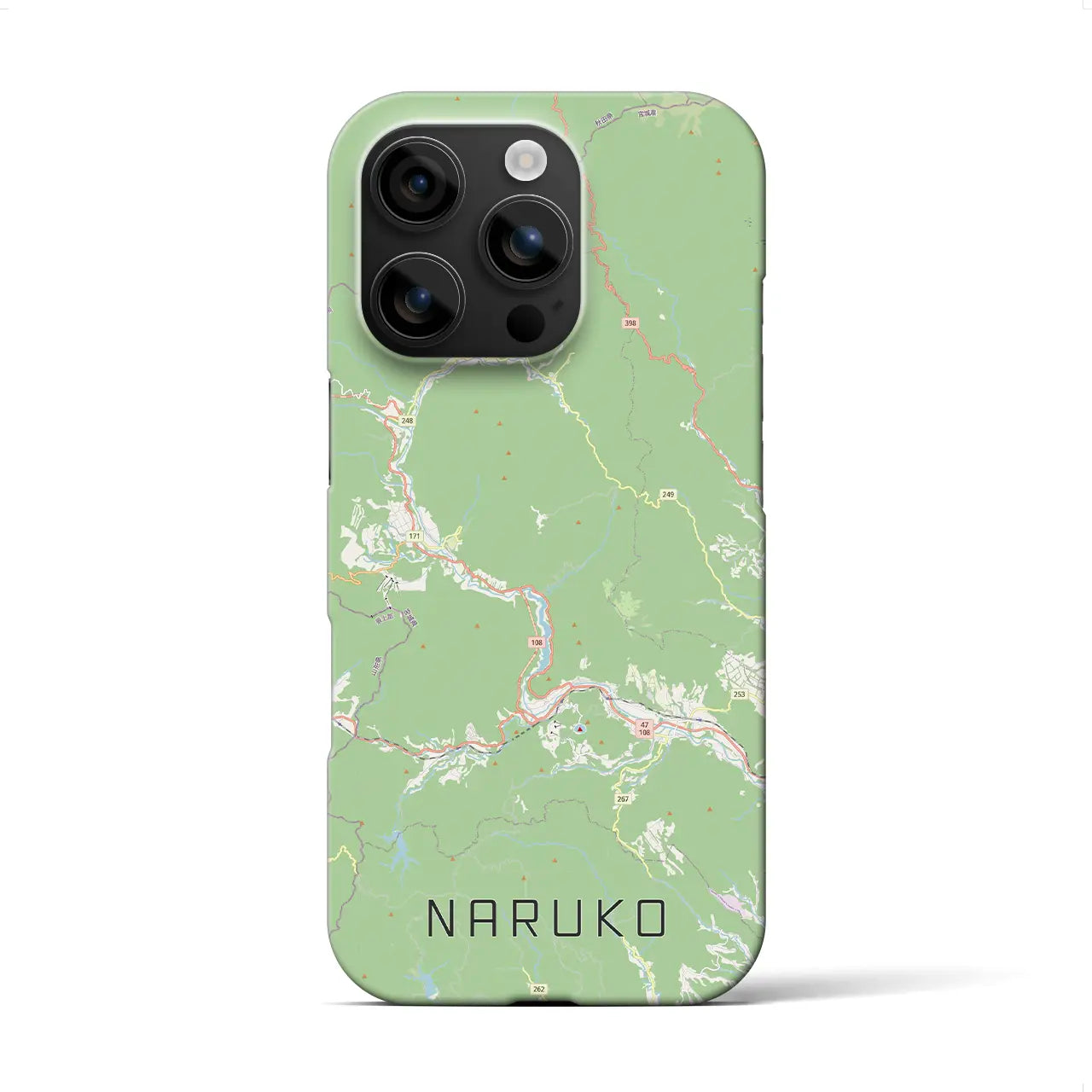 【鳴子（宮城県）】地図柄iPhoneケース（バックカバータイプ）
