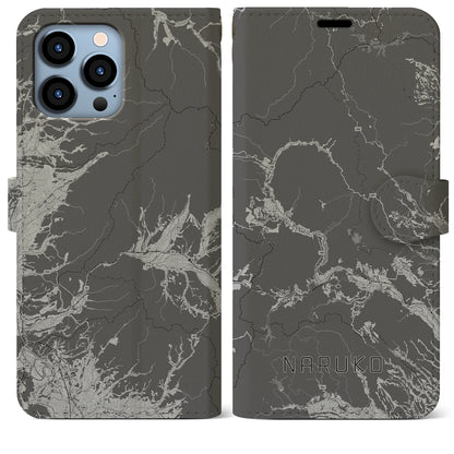 【鳴子（宮城県）】地図柄iPhoneケース（手帳タイプ）