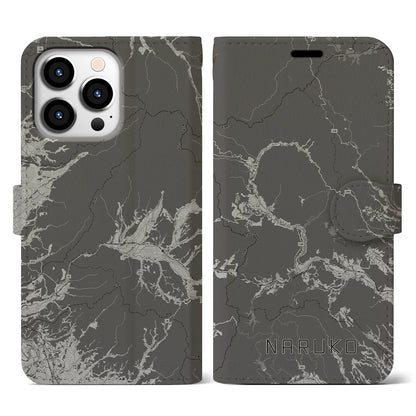 【鳴子（宮城県）】地図柄iPhoneケース（手帳タイプ）