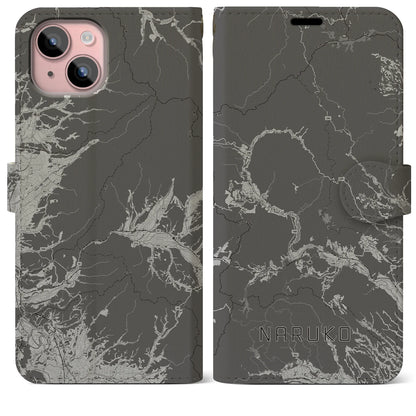 【鳴子（宮城県）】地図柄iPhoneケース（手帳タイプ）