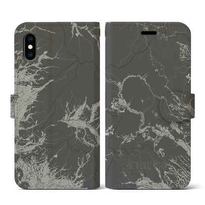 【鳴子（宮城県）】地図柄iPhoneケース（手帳タイプ）