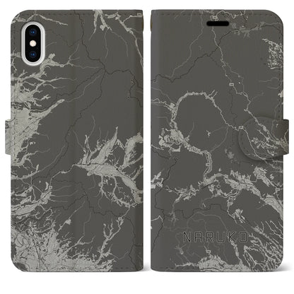 【鳴子（宮城県）】地図柄iPhoneケース（手帳タイプ）