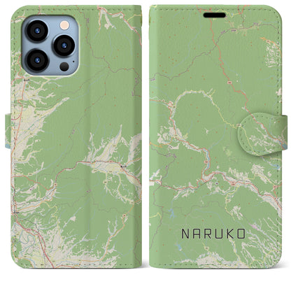 【鳴子（宮城県）】地図柄iPhoneケース（手帳タイプ）