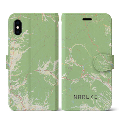 【鳴子（宮城県）】地図柄iPhoneケース（手帳タイプ）