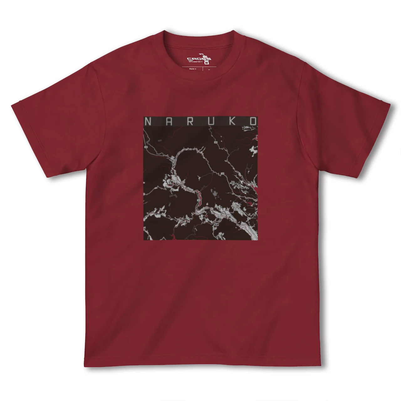 【鳴子（宮城県）】地図柄ヘビーウェイトTシャツ