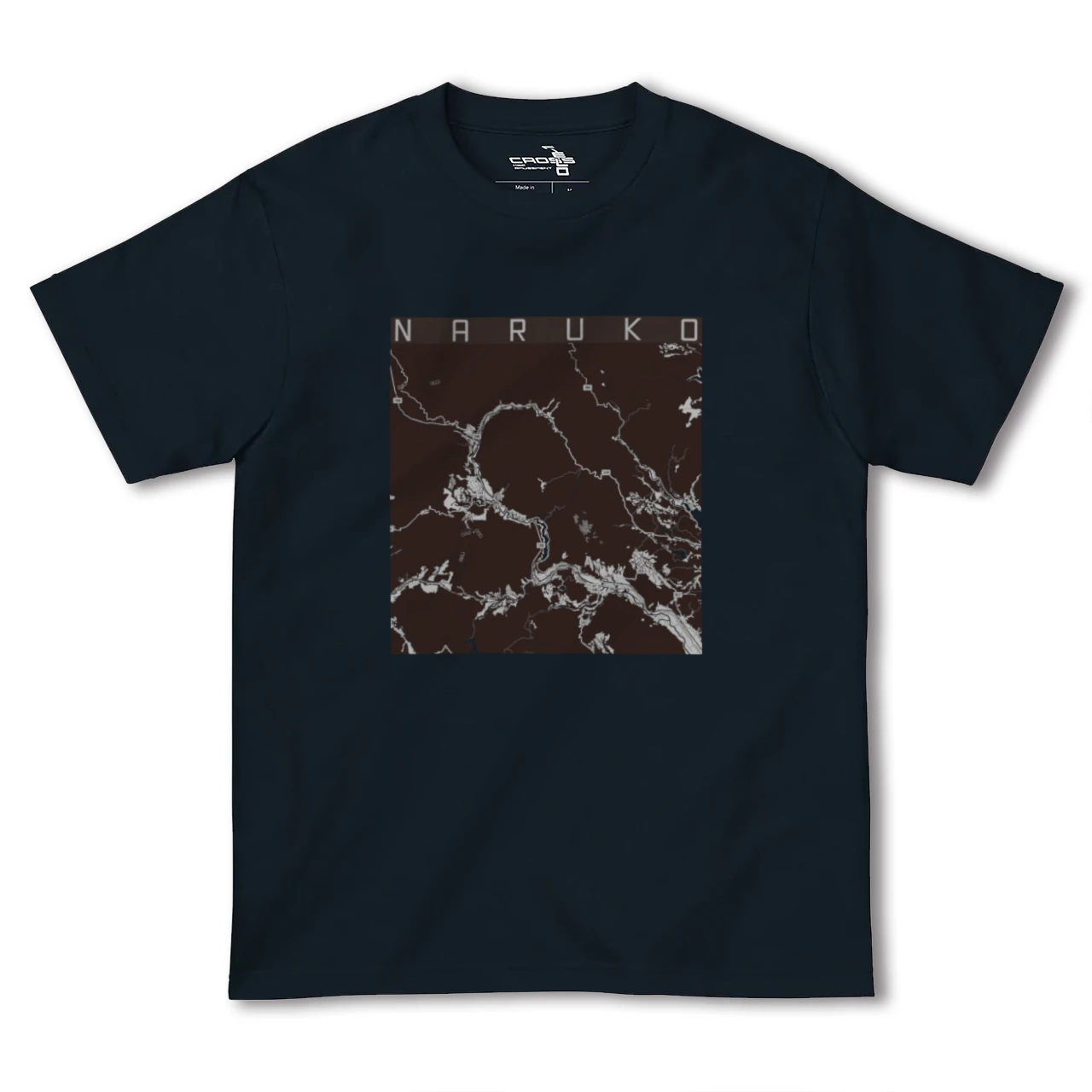【鳴子（宮城県）】地図柄ヘビーウェイトTシャツ