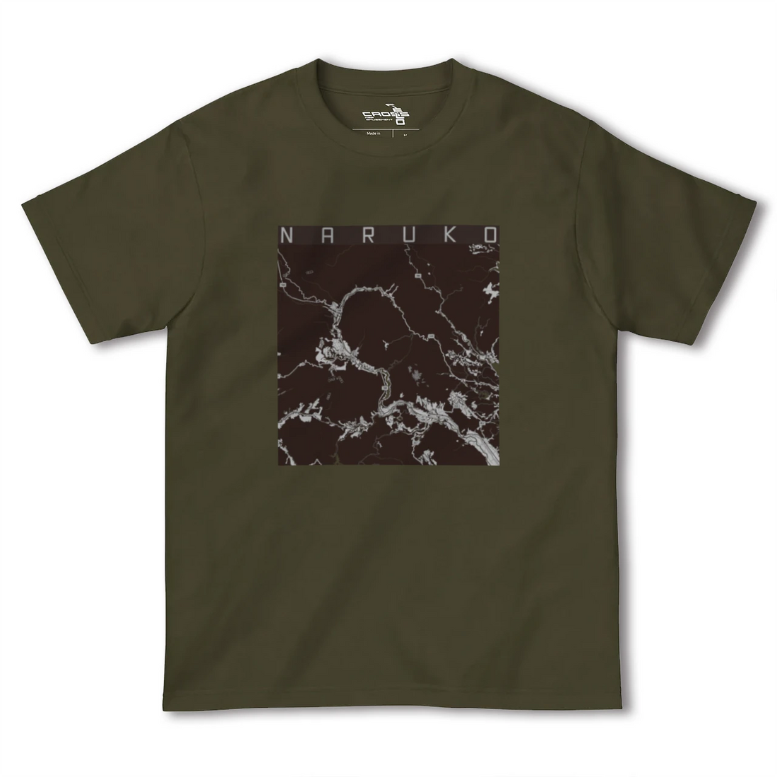【鳴子（宮城県）】地図柄ヘビーウェイトTシャツ
