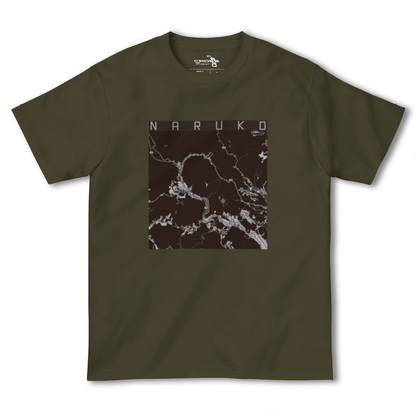 【鳴子（宮城県）】地図柄ヘビーウェイトTシャツ