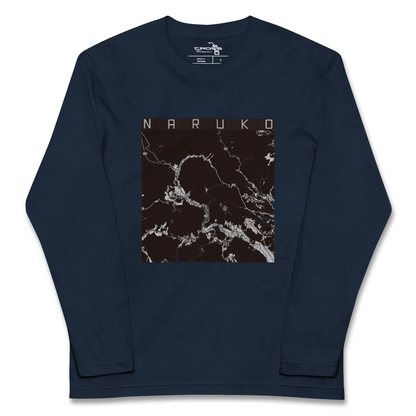 【鳴子（宮城県）】地図柄ロングスリーブTシャツ