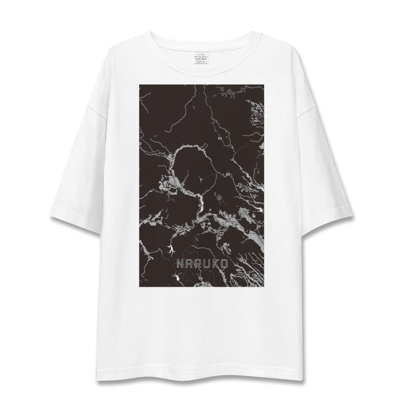 【鳴子（宮城県）】地図柄ビッグシルエットTシャツ