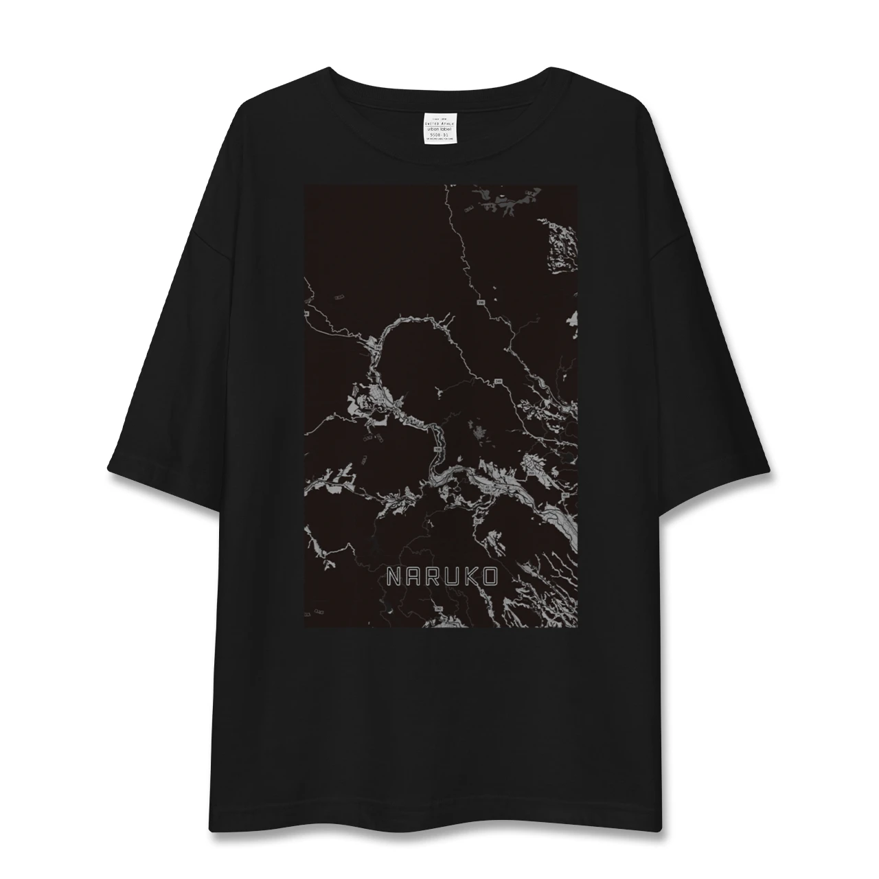 【鳴子（宮城県）】地図柄ビッグシルエットTシャツ