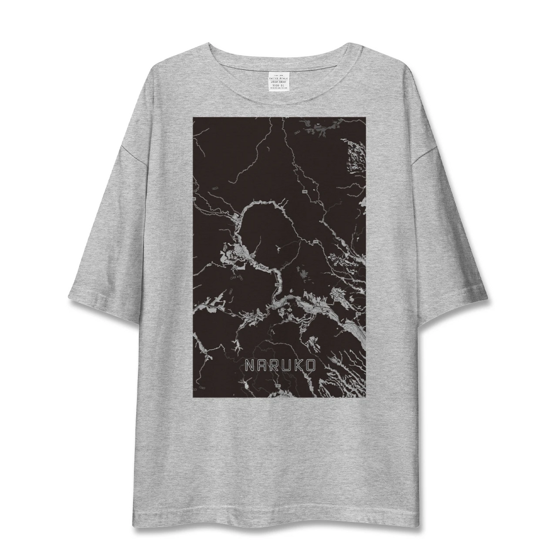 【鳴子（宮城県）】地図柄ビッグシルエットTシャツ