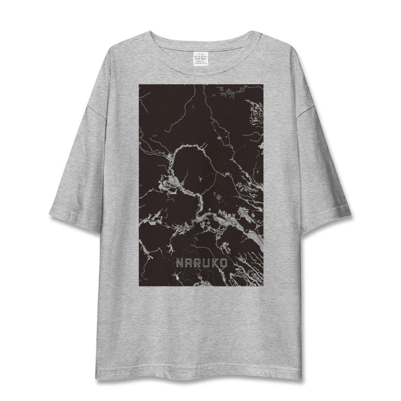【鳴子（宮城県）】地図柄ビッグシルエットTシャツ
