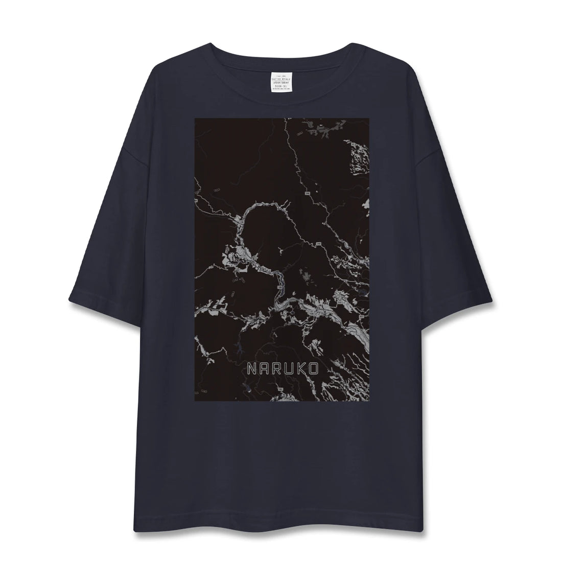 【鳴子（宮城県）】地図柄ビッグシルエットTシャツ
