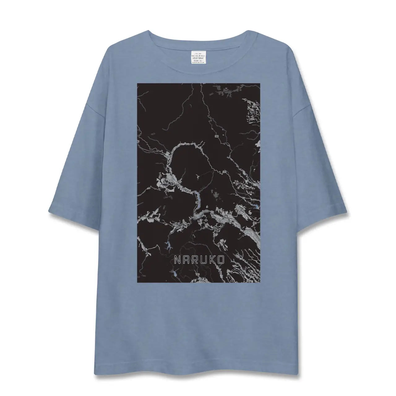 【鳴子（宮城県）】地図柄ビッグシルエットTシャツ