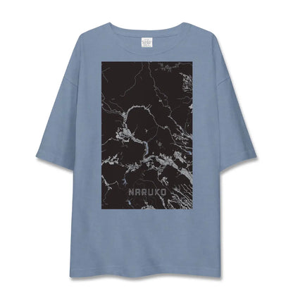 【鳴子（宮城県）】地図柄ビッグシルエットTシャツ