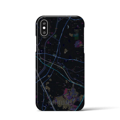 【鳴海（愛知県）】地図柄iPhoneケース（バックカバータイプ）