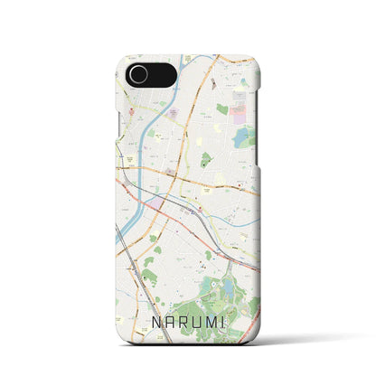 【鳴海（愛知県）】地図柄iPhoneケース（バックカバータイプ）