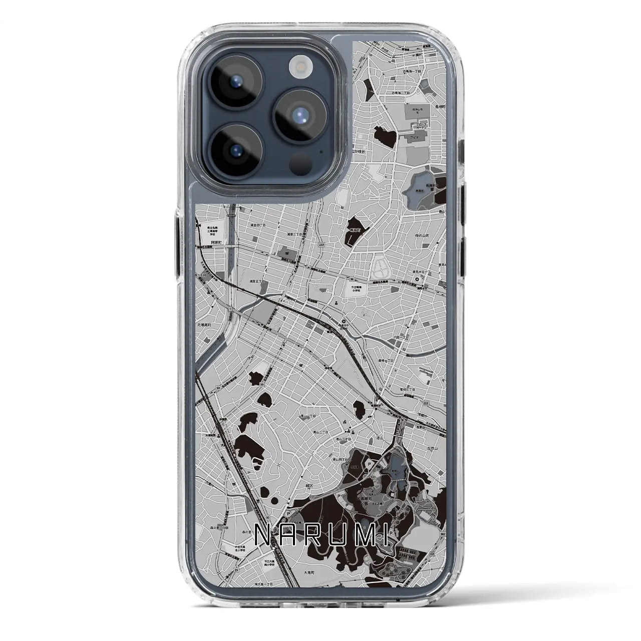 【鳴海（愛知県）】地図柄iPhoneケース（MagSafeタイプ）