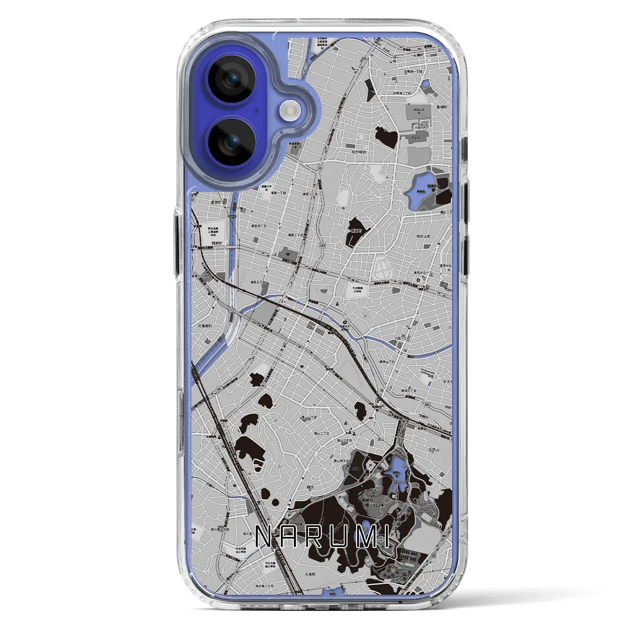 【鳴海（愛知県）】地図柄iPhoneケース（MagSafeタイプ）