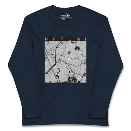 【鳴海（愛知県）】地図柄ロングスリーブTシャツ