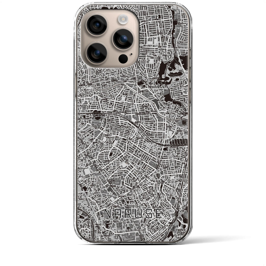【成瀬（東京都）】地図柄iPhoneケース（クリアタイプ）