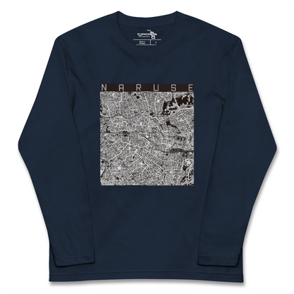 【成瀬（東京都）】地図柄ロングスリーブTシャツ