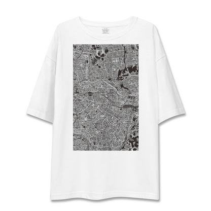 【成瀬（東京都）】地図柄ビッグシルエットTシャツ