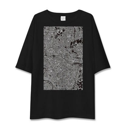 【成瀬（東京都）】地図柄ビッグシルエットTシャツ