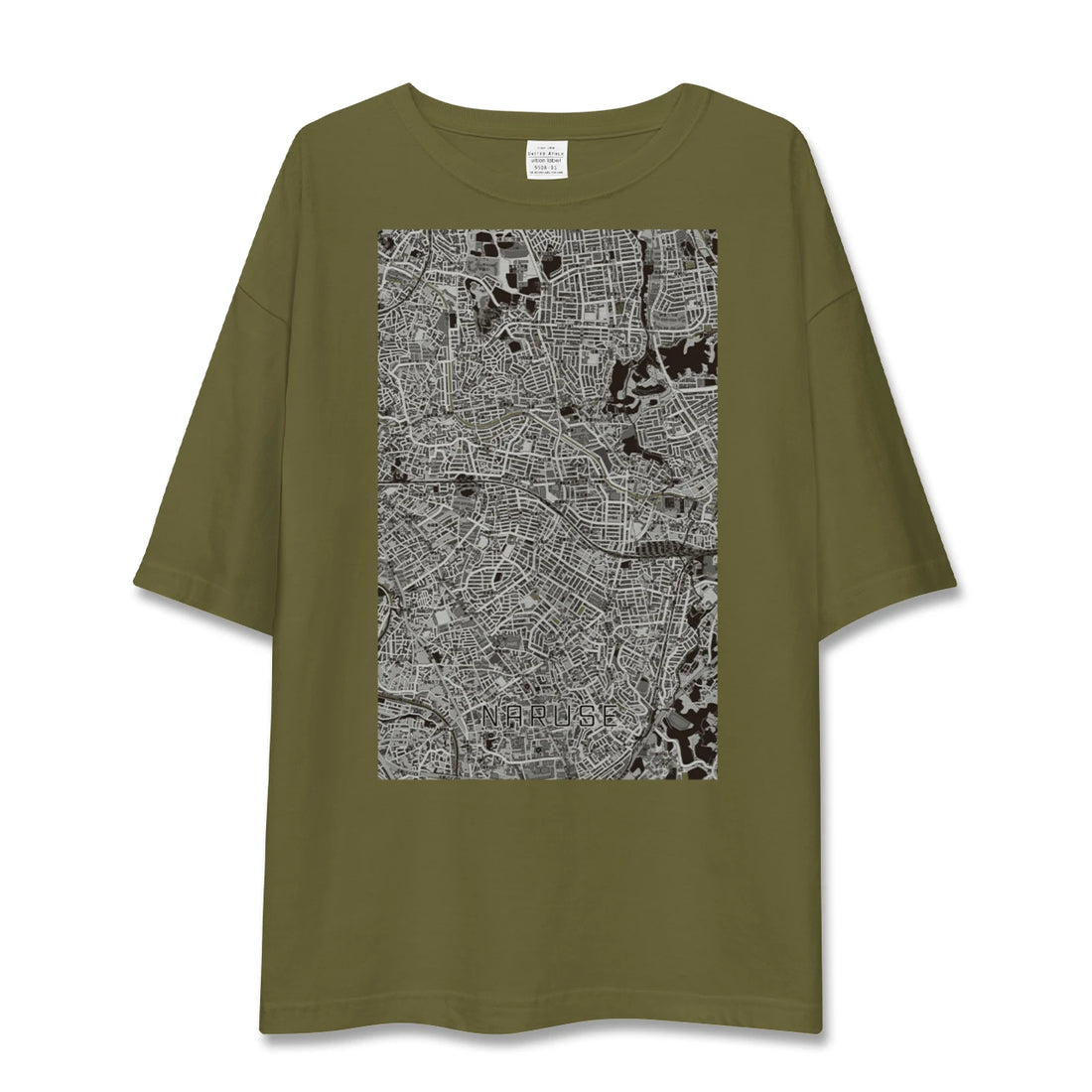 【成瀬(東京都)】地図柄ビッグシルエットTシャツ